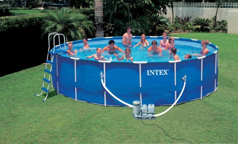 Pakistan Mortal Adverteerder Intex zwembad 550 rond 125 CM diep